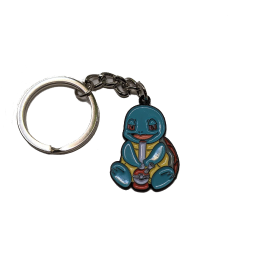 Squirtle Smoking Pokeball Keychain