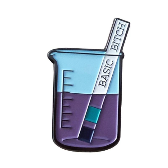 Basic Bitch Science Enamel Pin